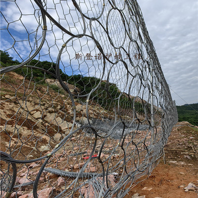 24年6月江西上饶铅山县葛仙山大道被动环形网施工现场图片4