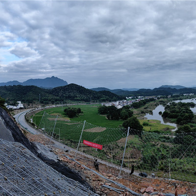 24年6月江西上饶铅山县葛仙山大道被动环形网施工现场图片6