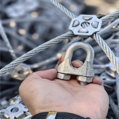 石家庄平山县滚龙沟景区主动防护网施工图片4